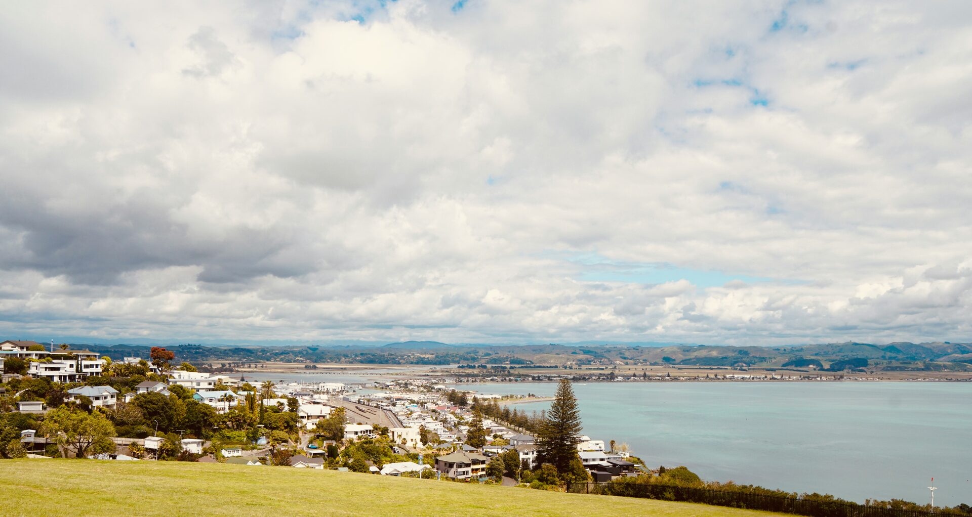 Napier waterfront and Hawke's Bay coastline